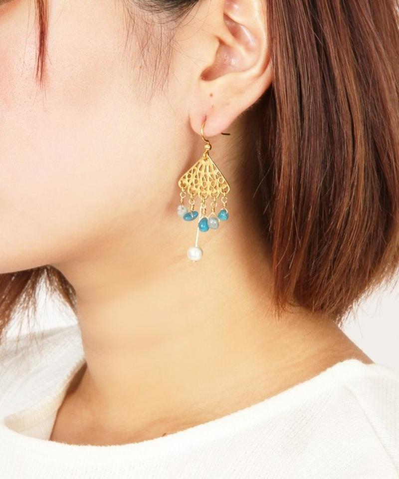 K14GFアパタイトサザレピアス