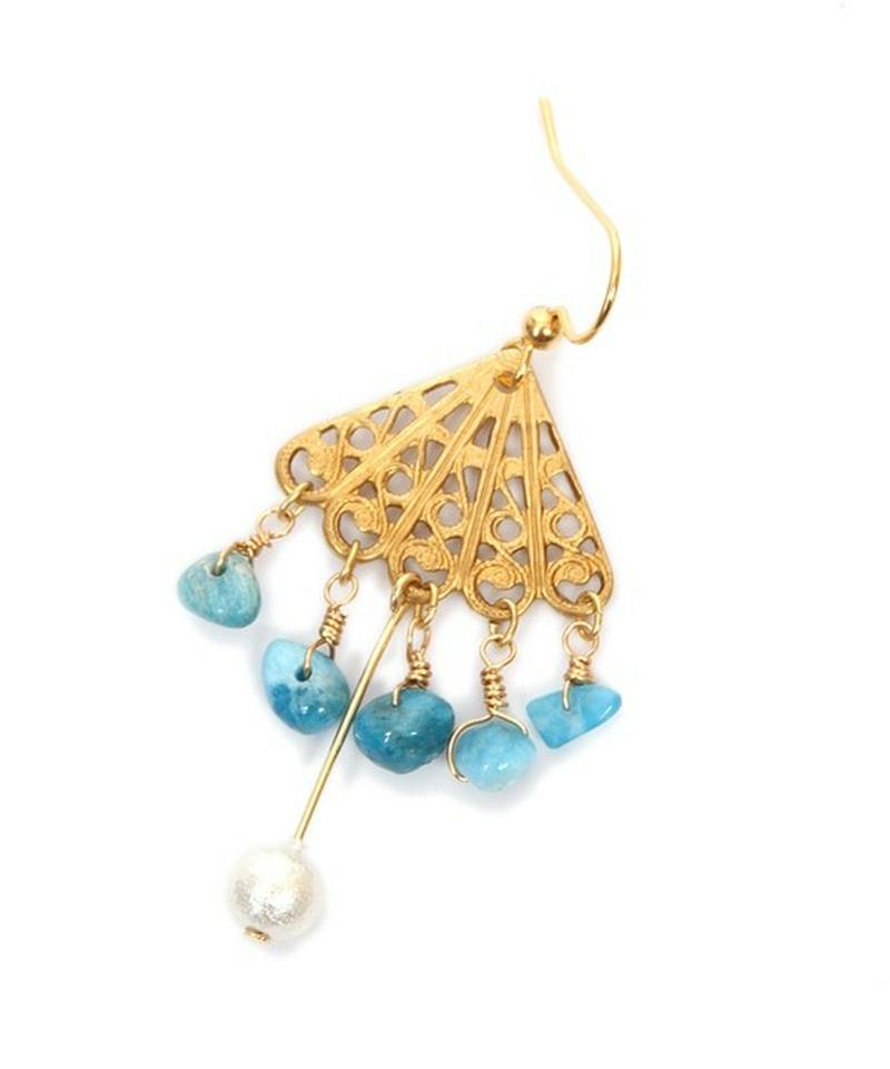 K14GFアパタイトサザレピアス