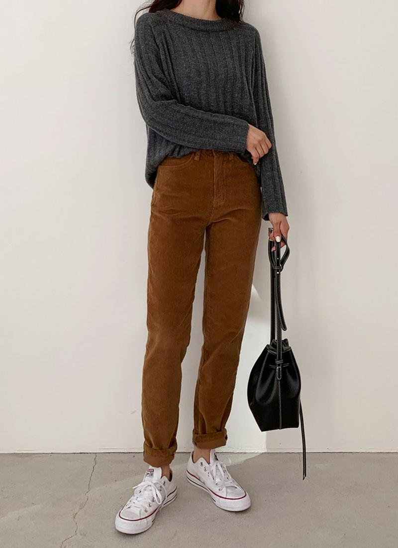 ストレートコーデュロイパンツ・全4色