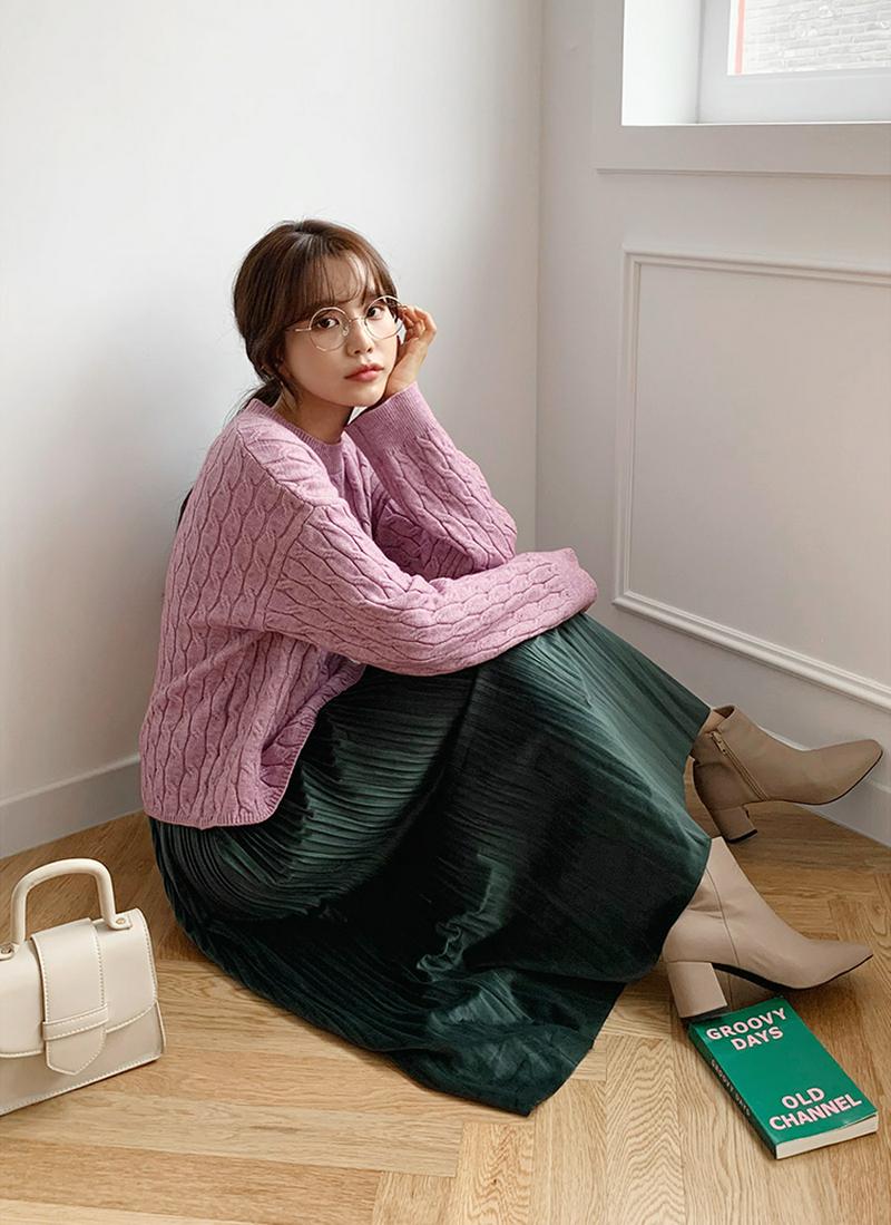 ケーブルニット・全3色