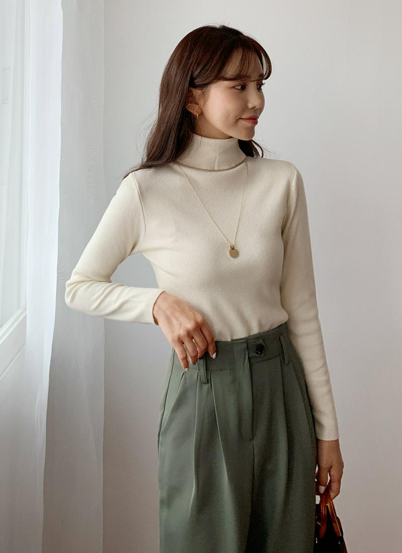 タートルネックニット・全6色