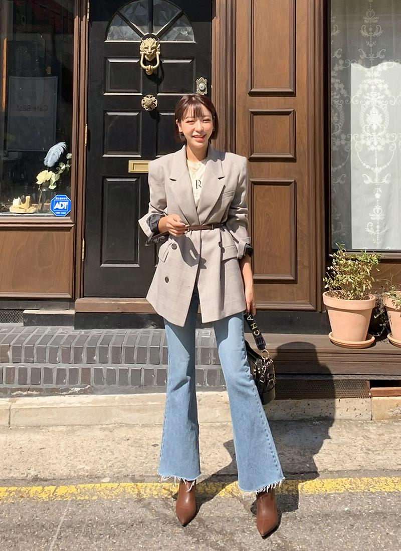 チェックジャケット