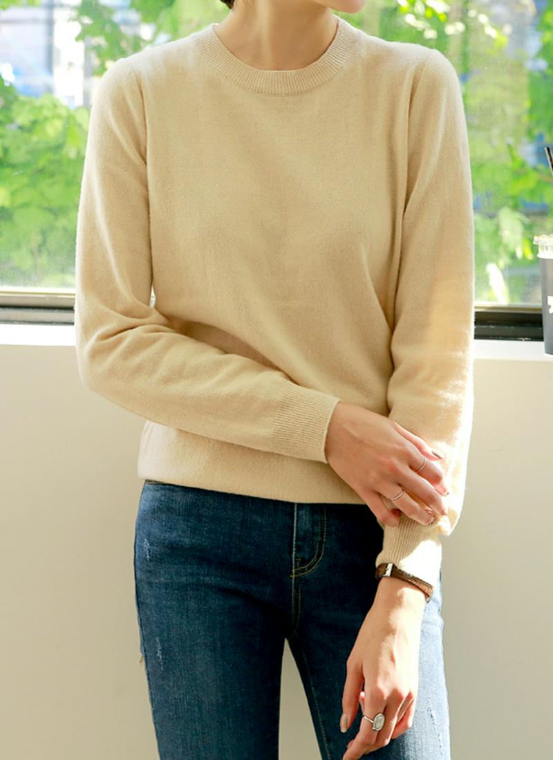 ウールカシミヤ混ニット