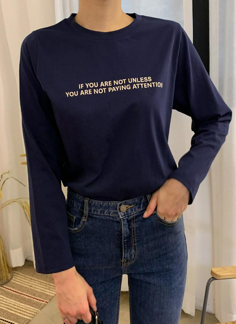 レタリングTシャツ・全3色