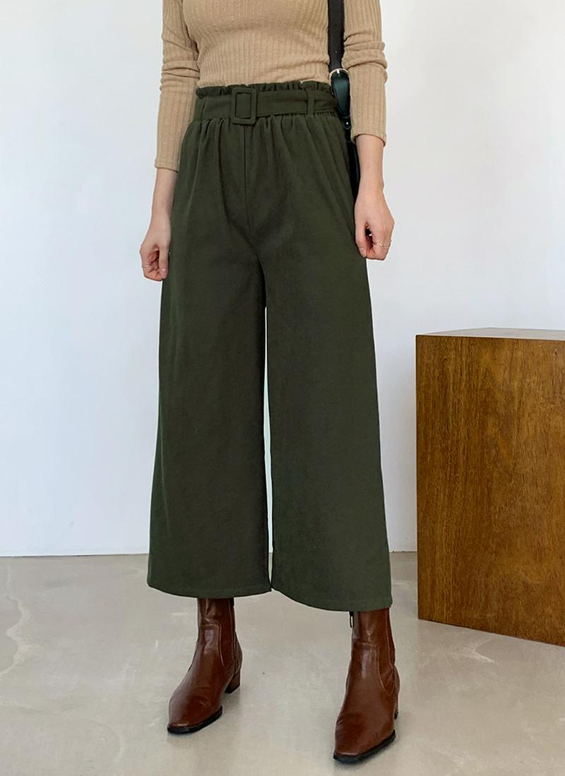 ベルトSETワイドパンツ・全4色