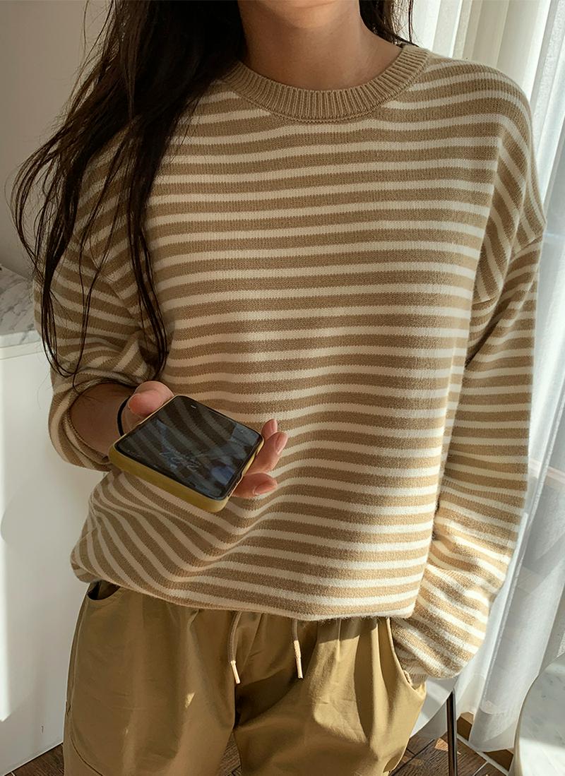 ボーダールーズニット