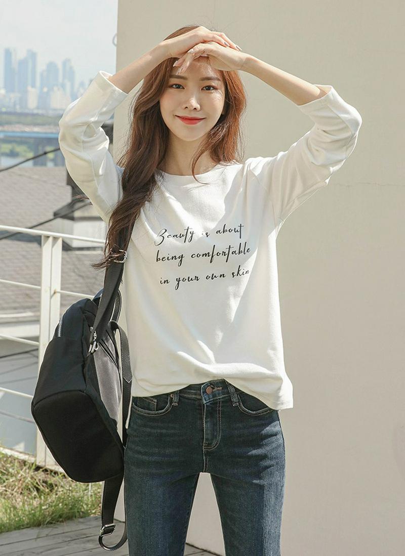 レタリングメッセージTシャツ