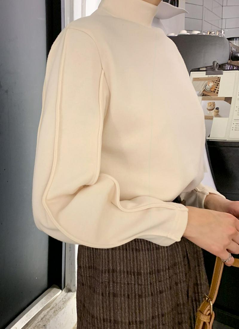 裏起毛パフスリーブTシャツ・全3色