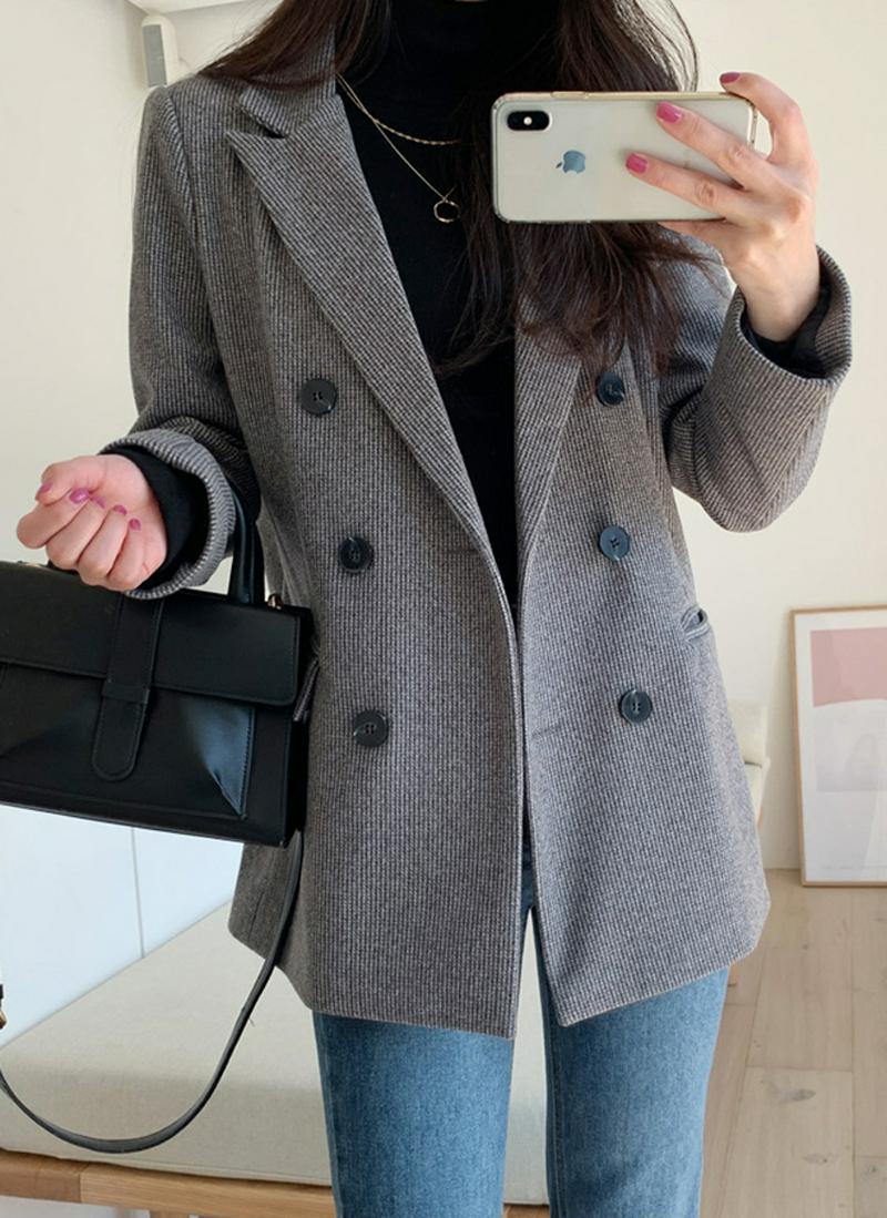 ウール混デイリージャケット