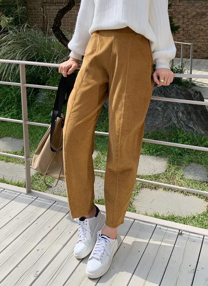 テーパードコーデュロイパンツ・全3色