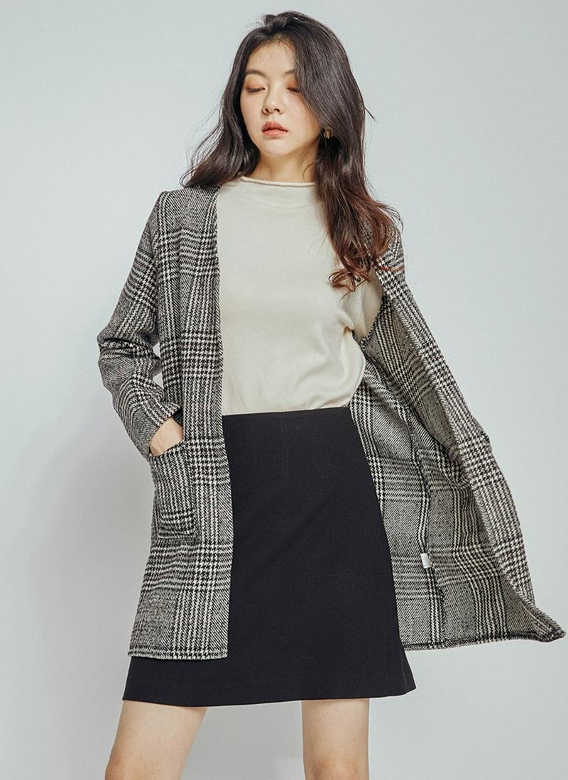 グレンチェックオープンジャケット