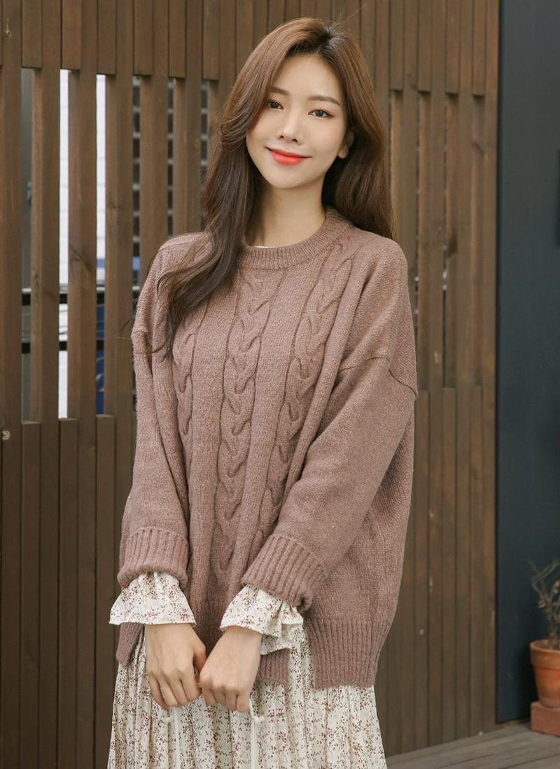 ツイストラインスリットヘムニット