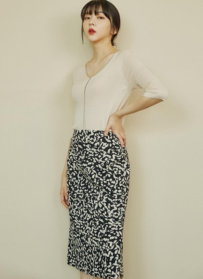 メタルボールラインニット