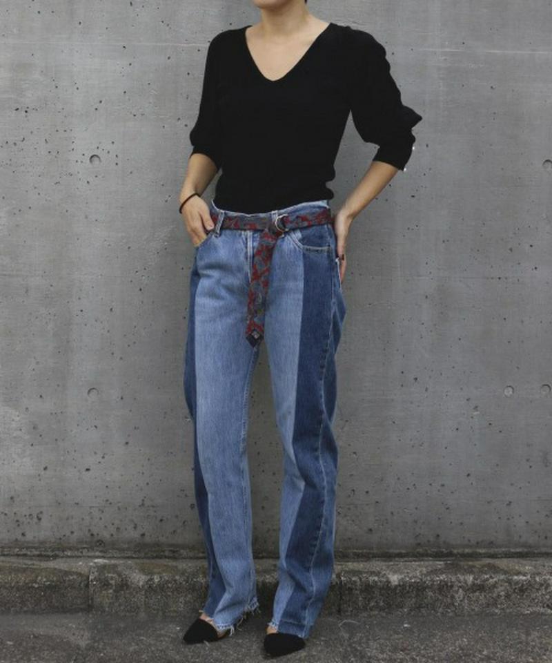 SWITCHINH DENIM PANTS