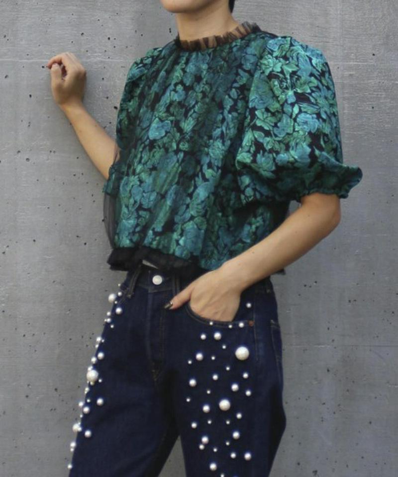 FLOWER SHADOW BLOUSE