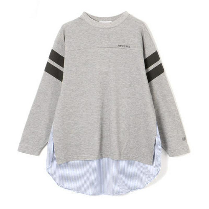 【AMERICANA】コラボレーション切替フットボールカットソー