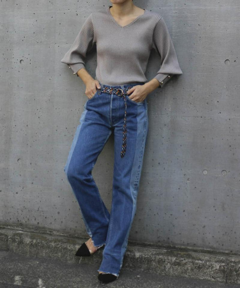 SWITCHINH DENIM PANTS