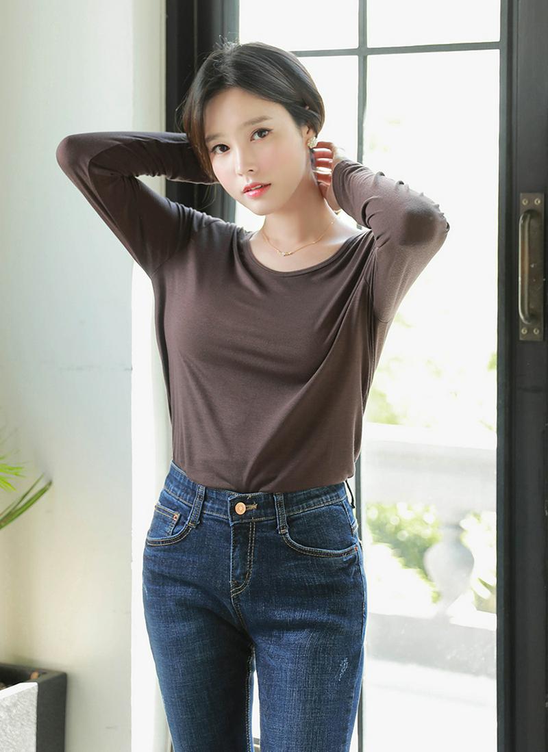 長袖ベーシックTシャツ