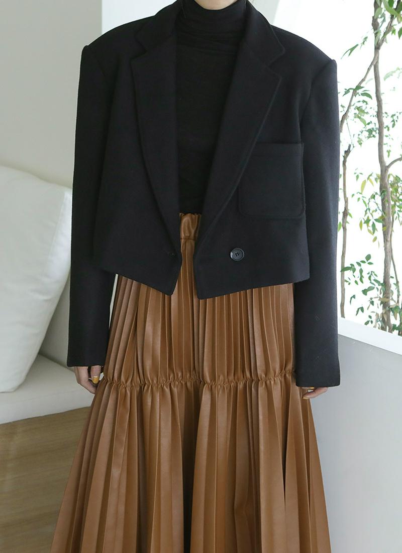 ウール混ショートジャケット