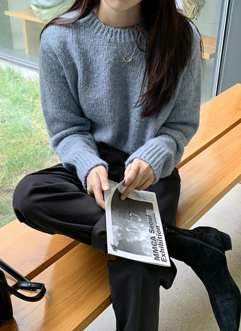 アルパカブレンドニット