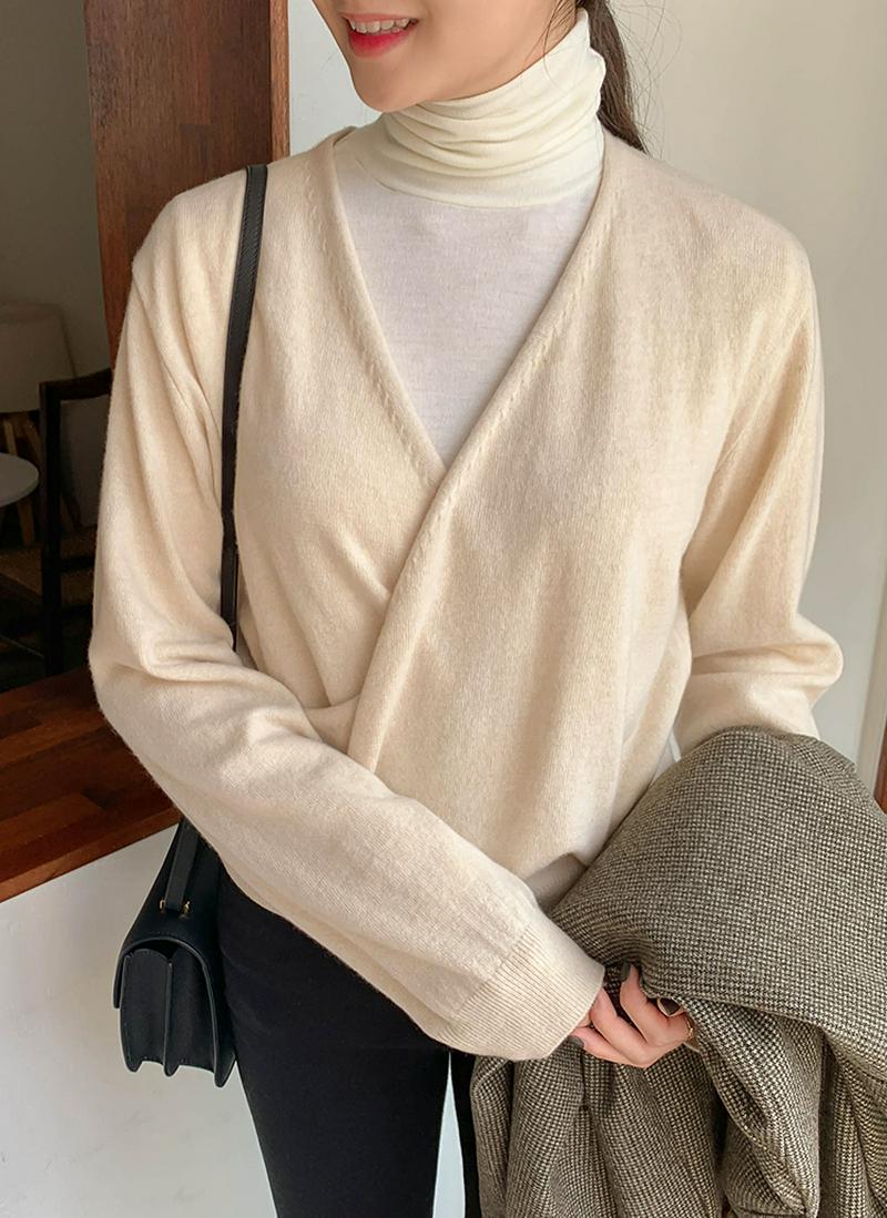 カシュクールニット