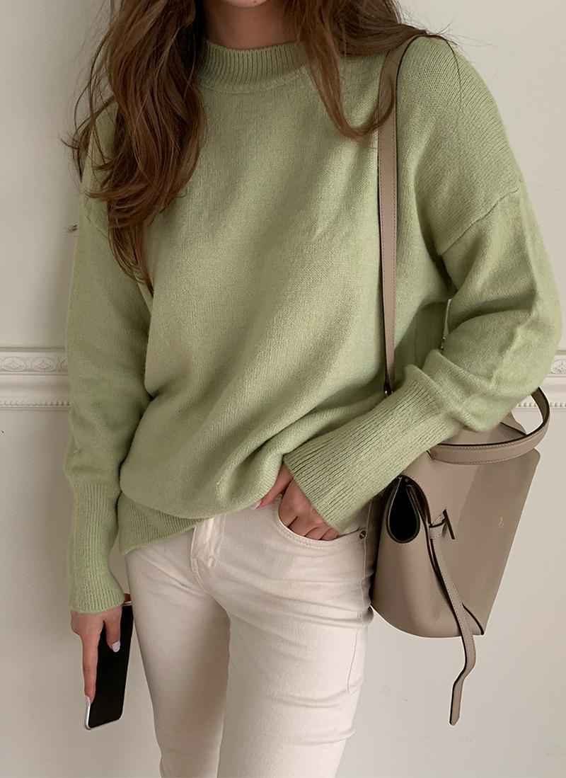 スリットベーシックニット