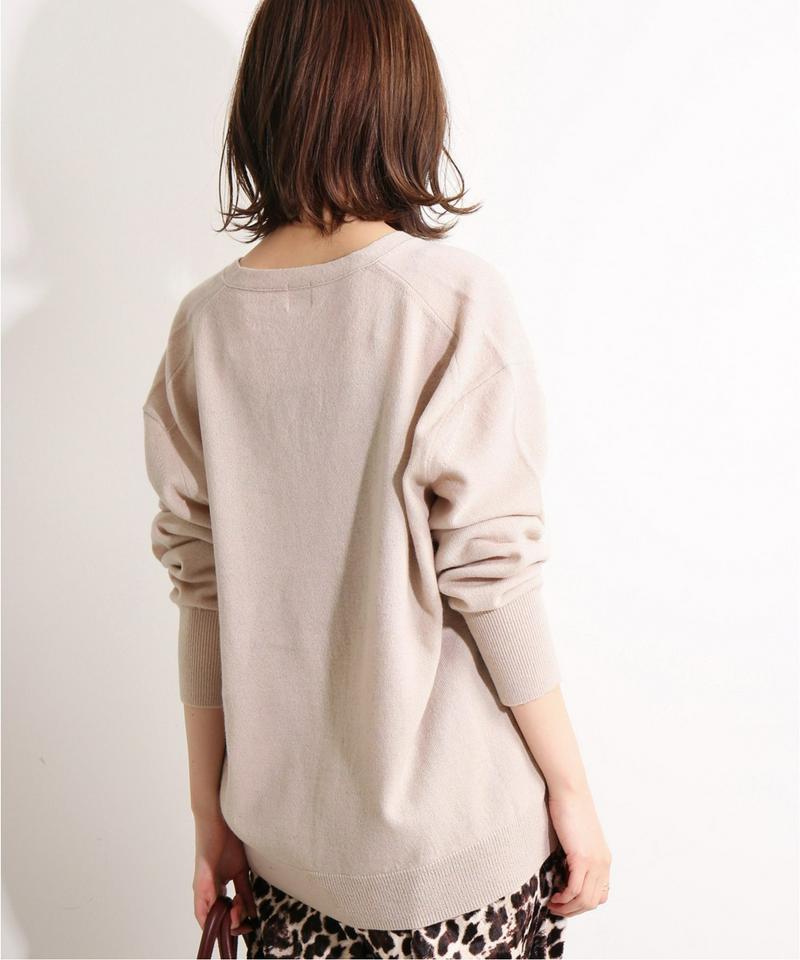 IENA LA BOUCLE イタリアヤーンメリノVネックカーディガン◆