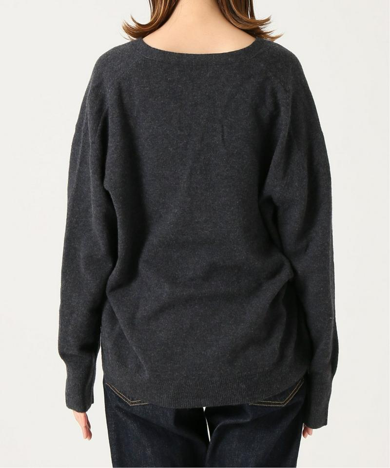 IENA LA BOUCLE イタリアヤーンメリノVネックカーディガン◆