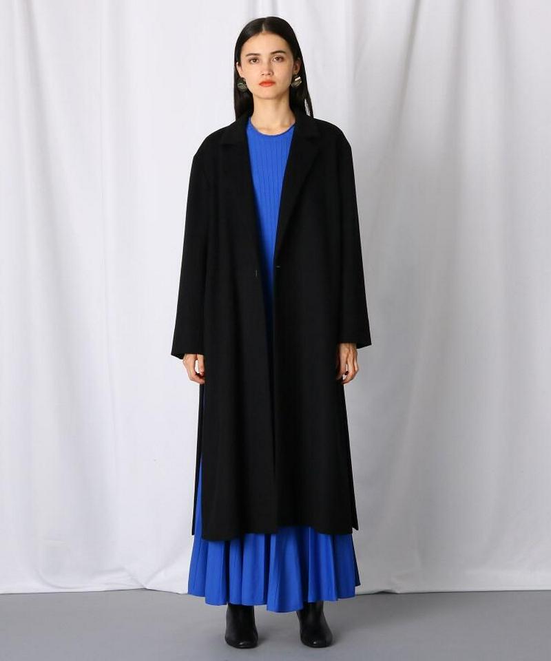カシミヤ100サイドスリットロングコート
