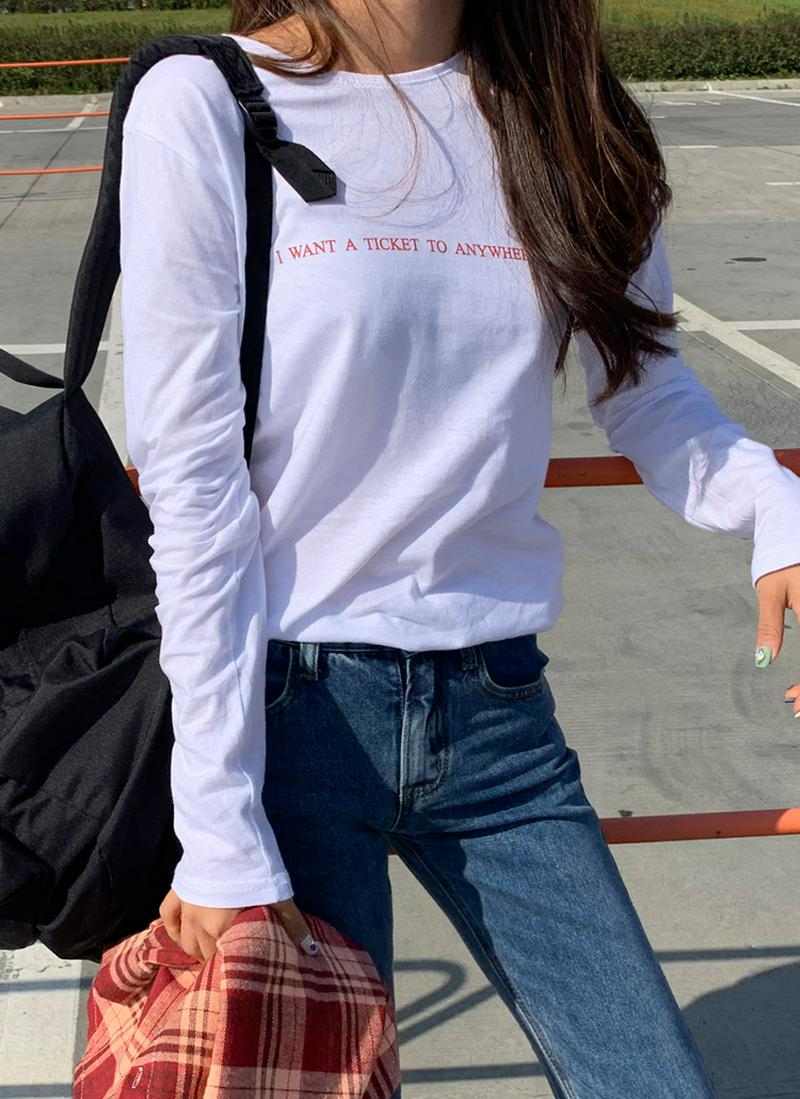 レタリングベーシックTシャツ