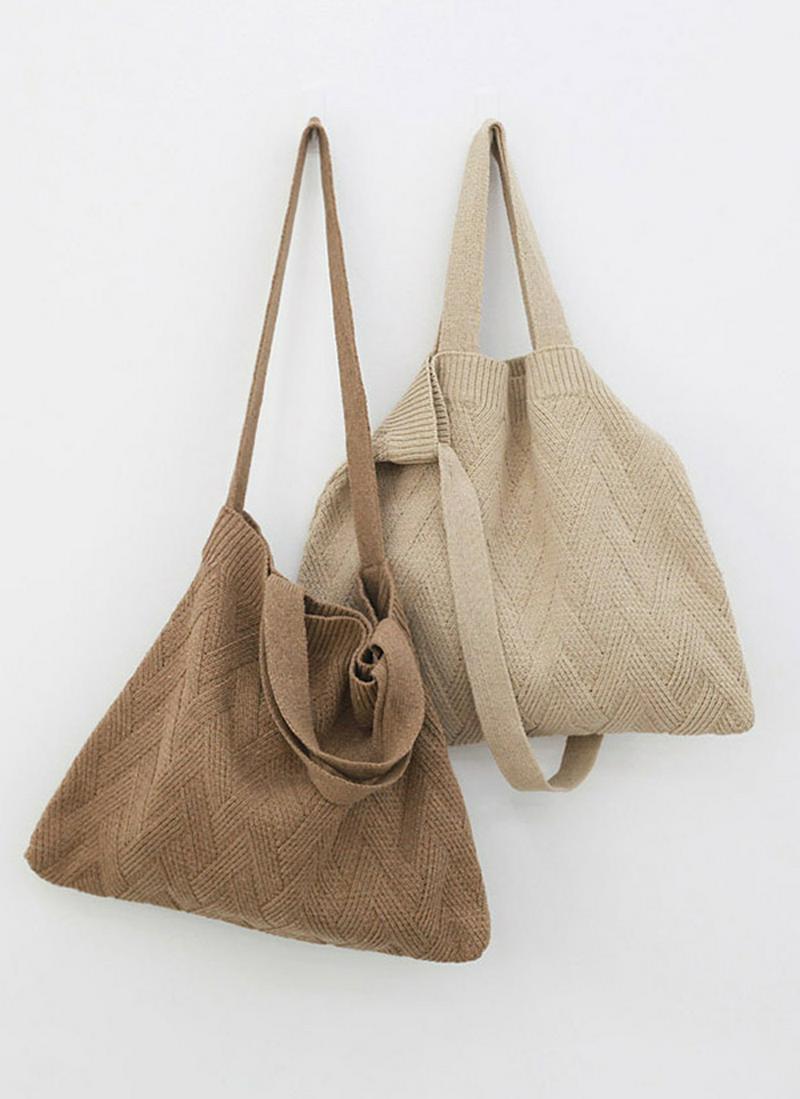 ジグザグニットバッグ