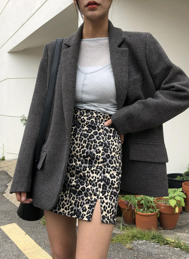 ワンボタンルーズフィットジャケット