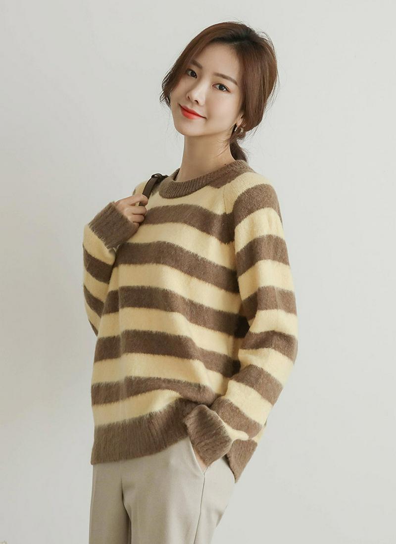 ボーダーリブヘムニット