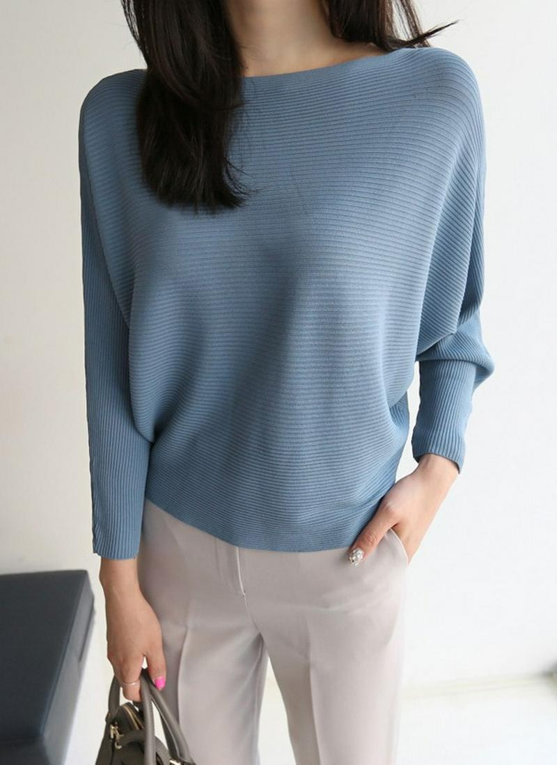 ボートネックモモンガニット