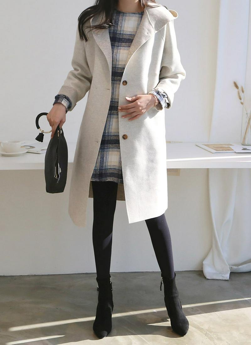 ウールフードジャケット