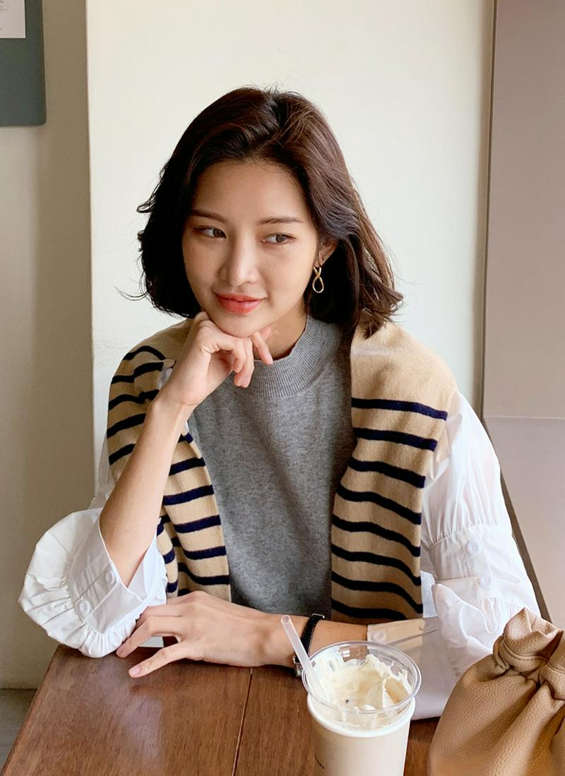 配色ニットショール・全3色