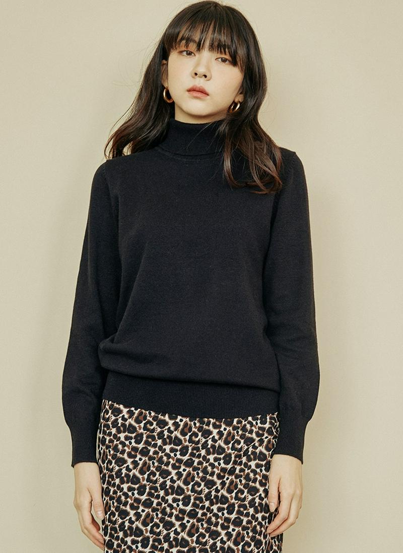 デイリータートルネックニット