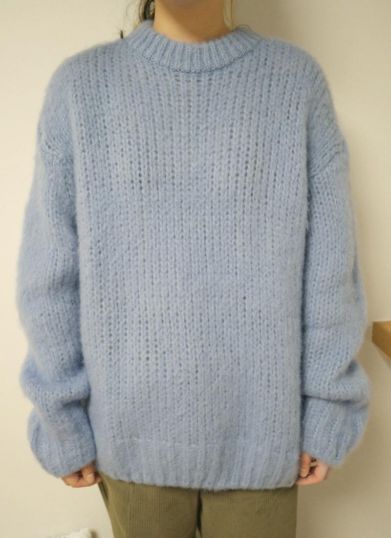 ウール混カラフルニット