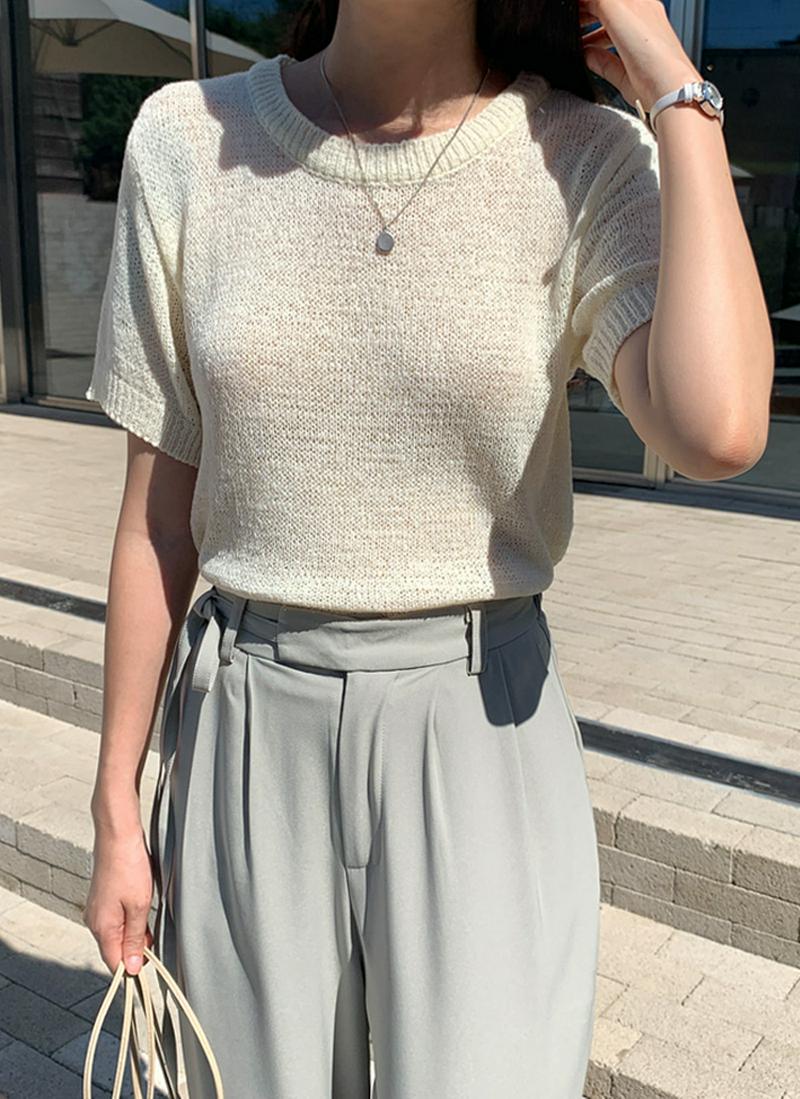 ショートスリーブニット