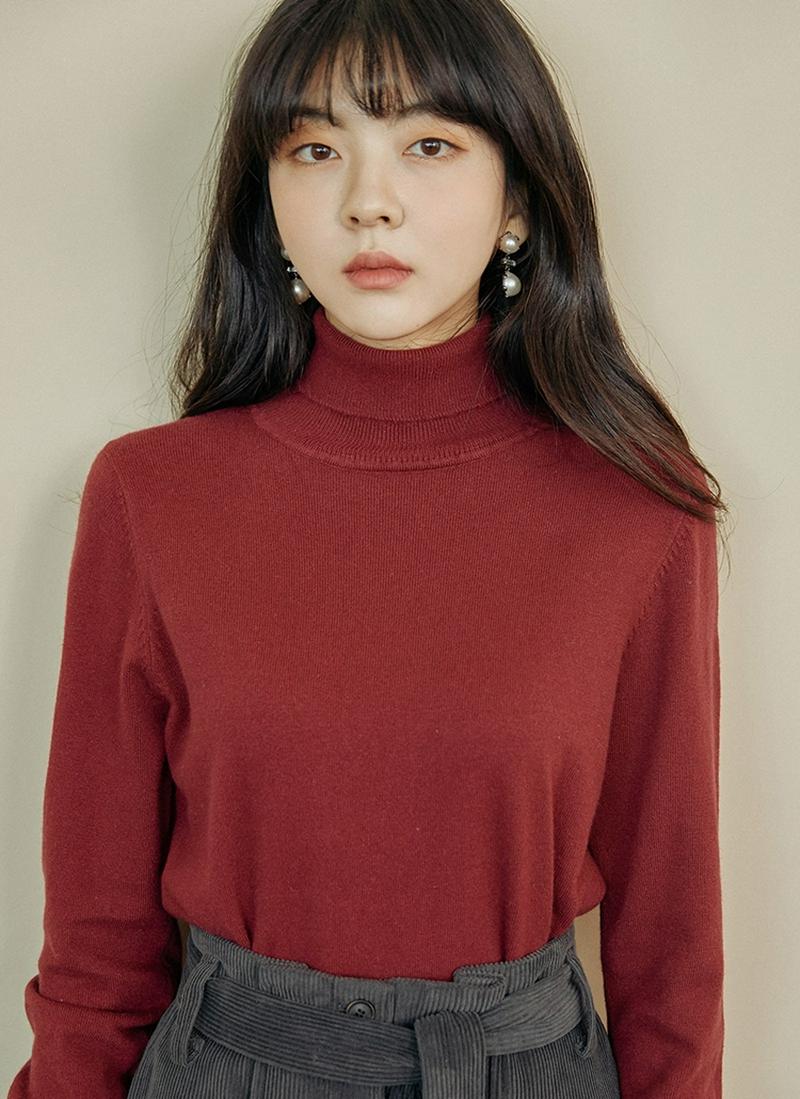 デイリータートルネックニット