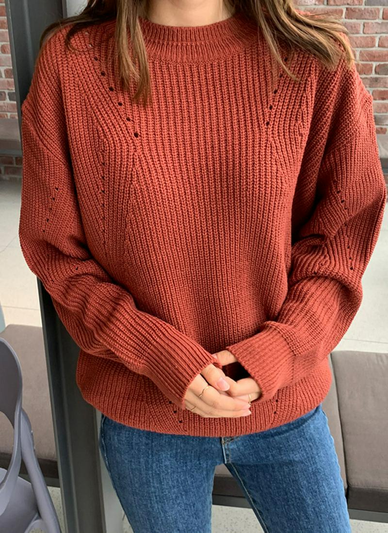 パンチングポイントニット