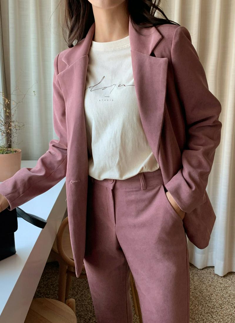 スエード調ジャケット・全3色