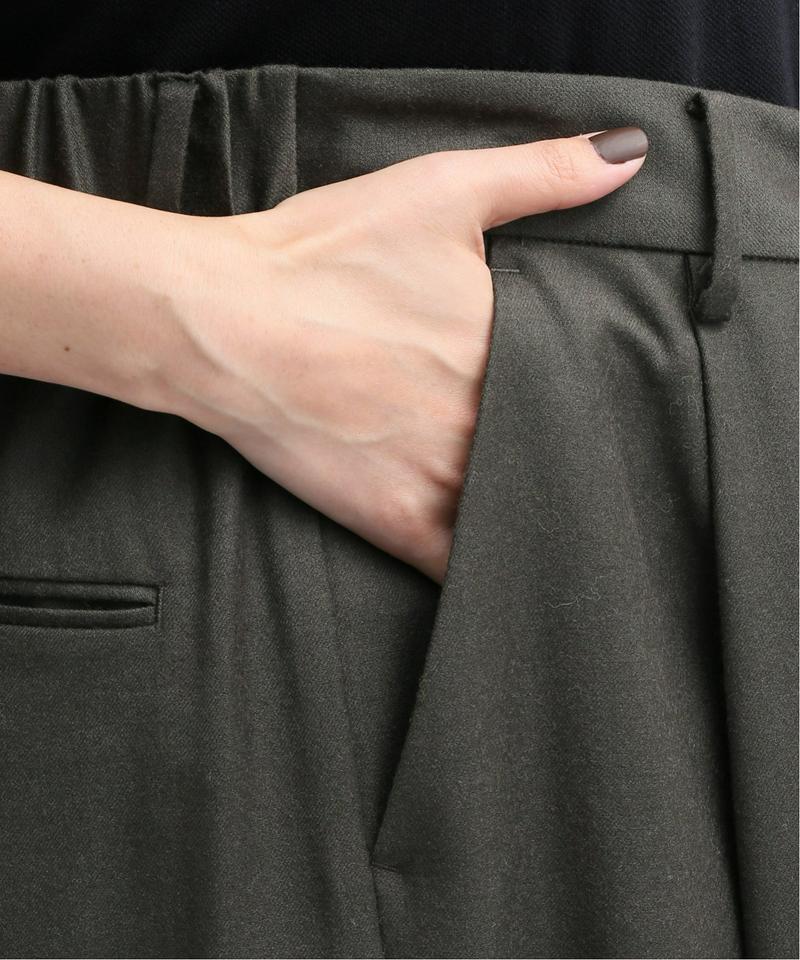 ウールレーヨンワイドパンツ