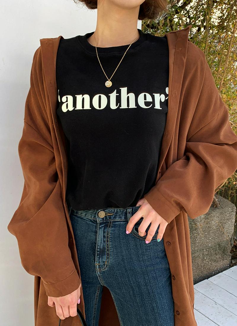 ピーチ起毛another'Tシャツ・全3色