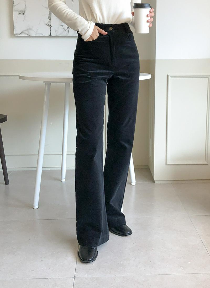 ベロアストレートパンツ