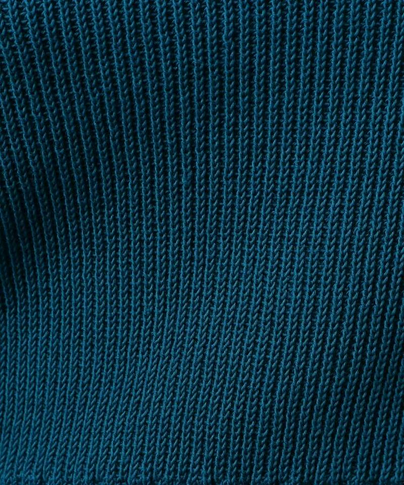 【洗える】リブ切り替えニットプルオーバー