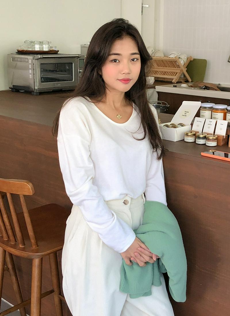 ウールアンゴラ混ロングTシャツ