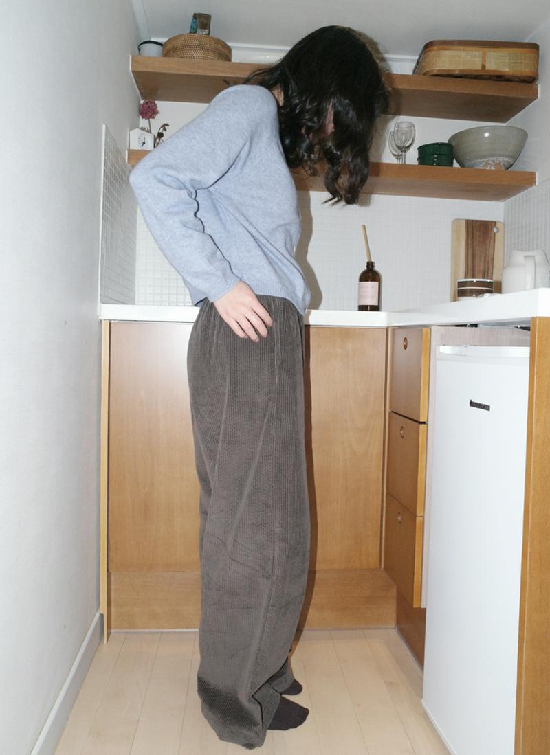 ワイドコーデュロイパンツ