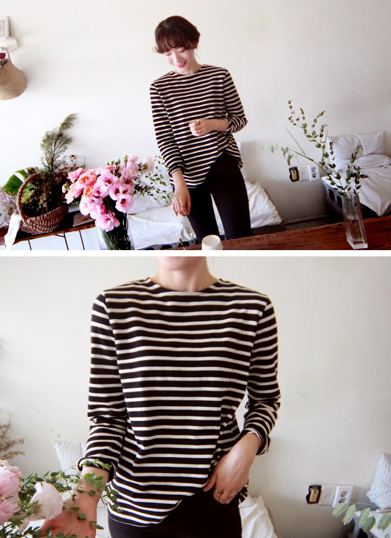 バックリボンボーダーTシャツ