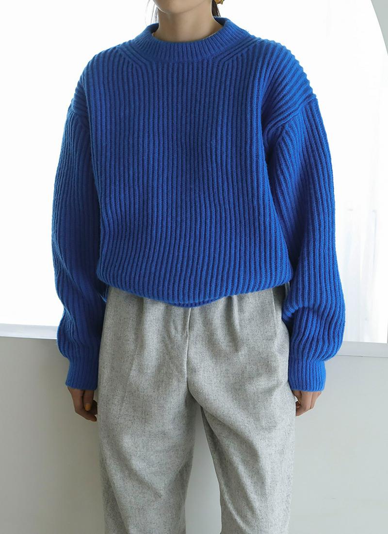 ウール混ソフトニット